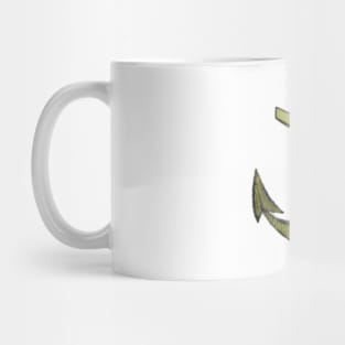 Gold Anchor Mug